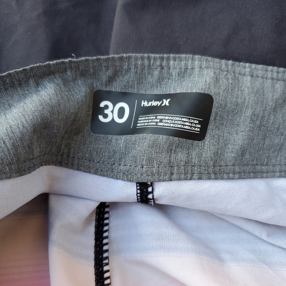 Hurley Black Ombre Sunset Stripe Board Shorts Mens 30 - Picture 6 of 7